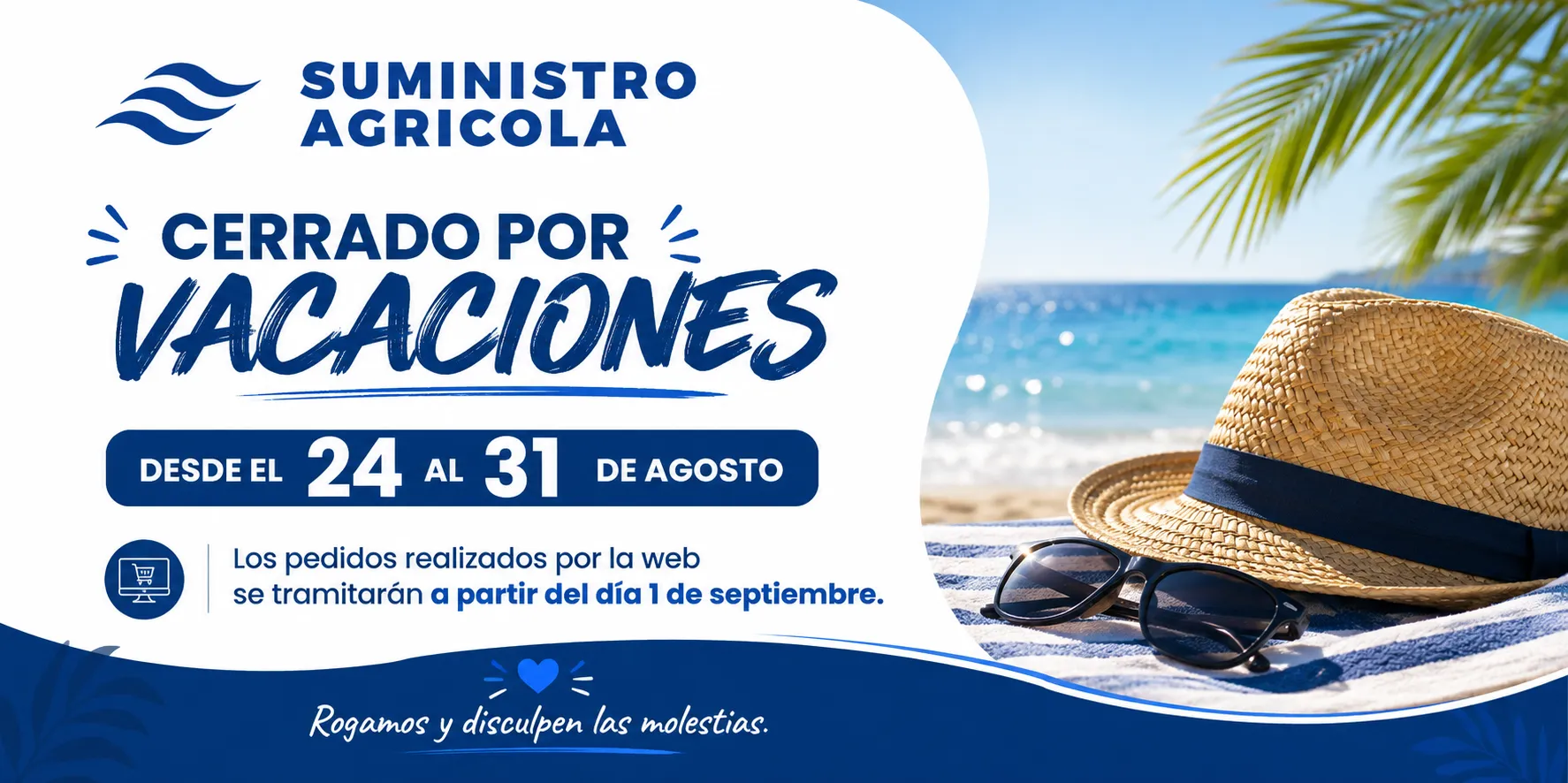 Cerrado por vacaciones